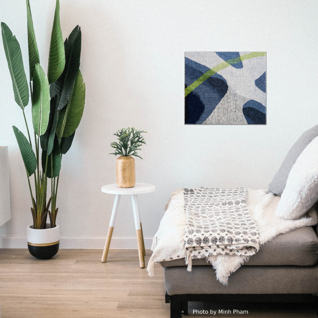 A tapestry on the wall