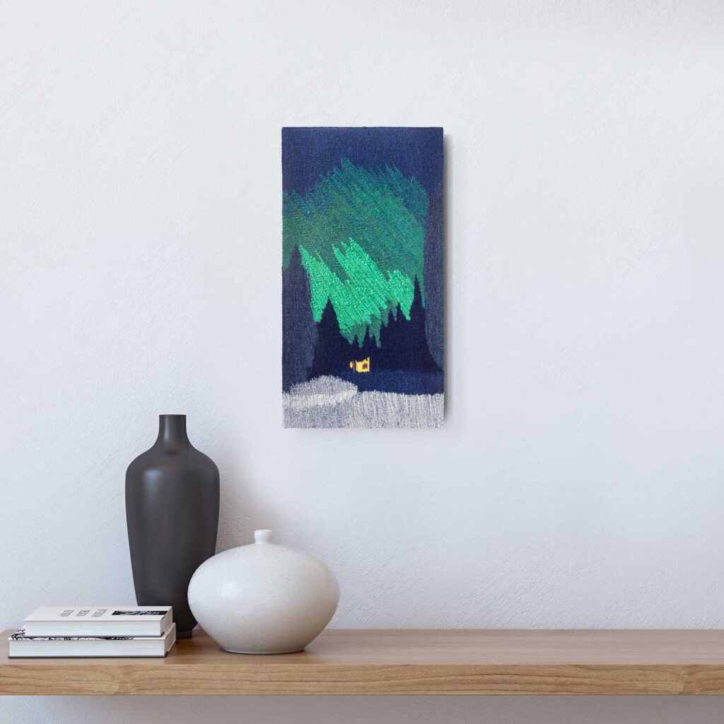 Art tapestry on the wall