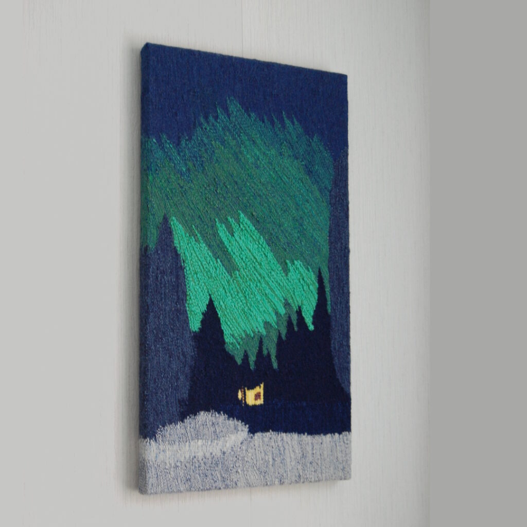 tapestry on the wall