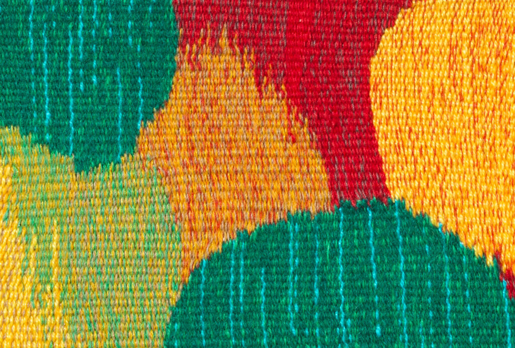 The closeup of the artwork