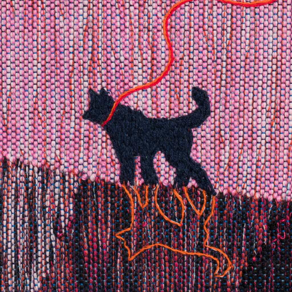 Close-up of the artwork.
